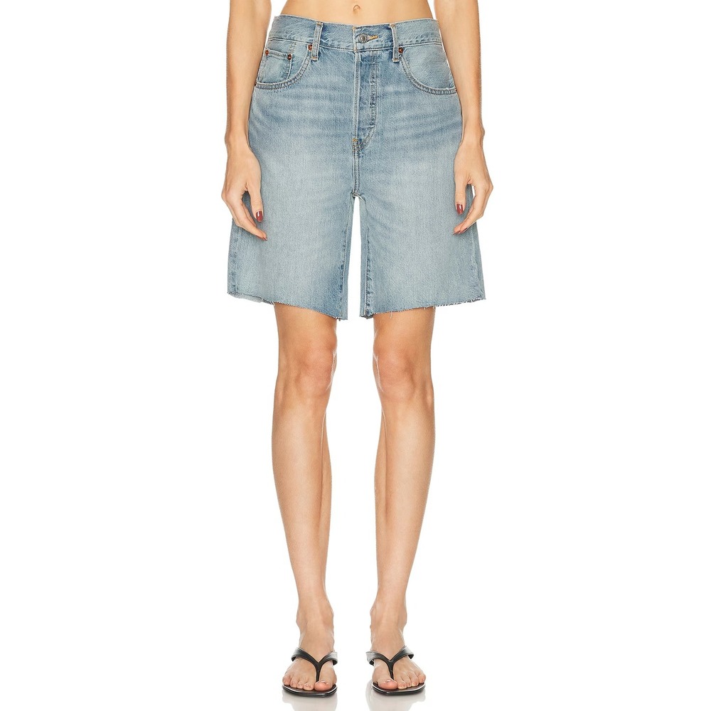 RE/DONE Hacienda 90s Comfy Cut Off Shorts Light Wash Denim 168-04W90COSH Size 29